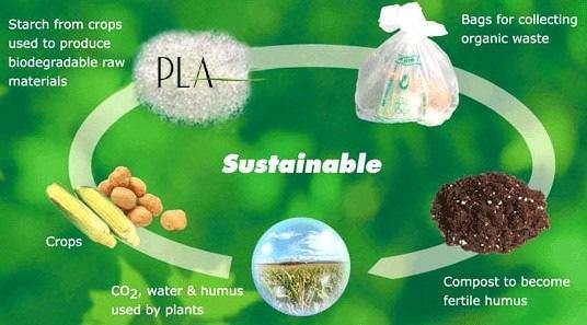 PLA Completely Natural Cycle Fiber with Biodegradability